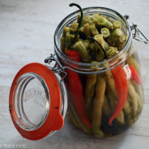 Spicy Pickled Old Bay String Beans
