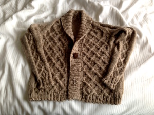 Gramps Cableknit Child's Cardigan knit by Marseille