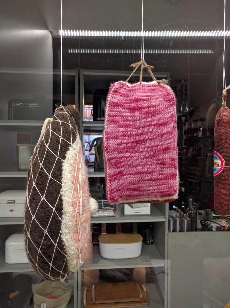 Madame Tricot's book Delicatessen 3D knits on display at Sibler Munsterhof in Zurich | EvinOK.com