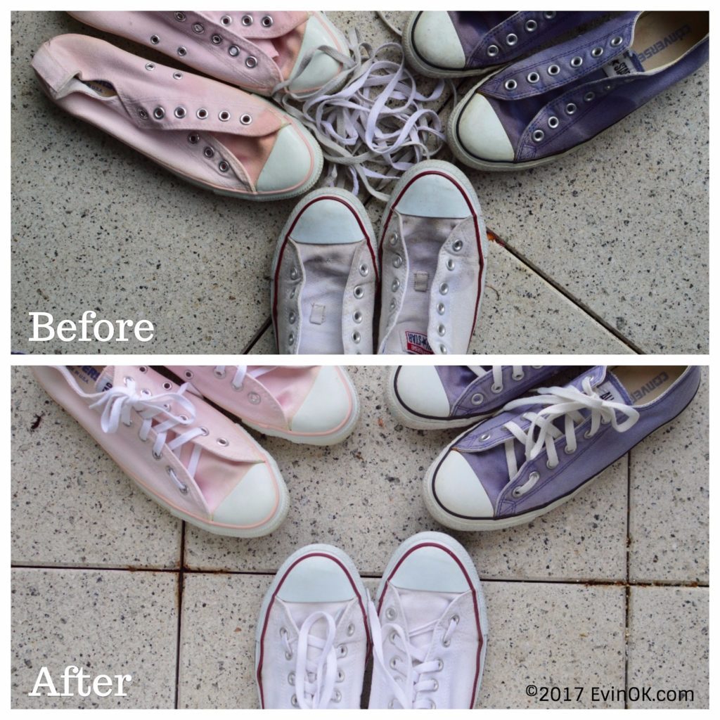 how to clean white converse tennis shoes