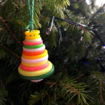 Button Christmas Tree Ornament