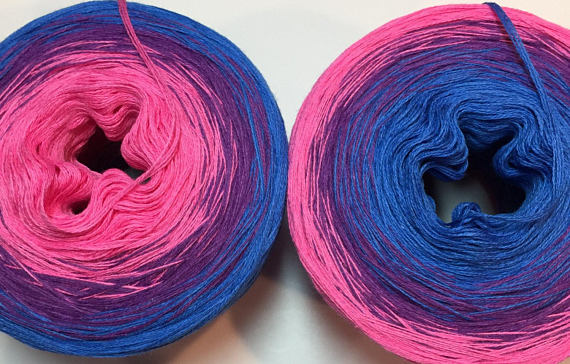 gradient yarn from jazz hands fusion fiber