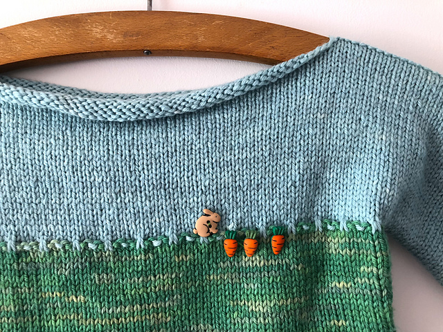 Baby Knitting Patterns | Field & Sky Pullover | EvinOK