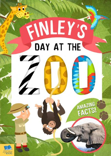 My Day at the Zoo Personalised Book - In The Book