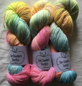 Miami Vice colorway by Eve Chambers Textiles