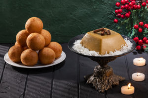 Buñuelo and natilla Colombian cuisine - Christmas tradition