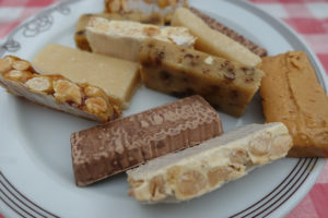 "Turrón" Spanish confectionery Varied turron Meal buffet