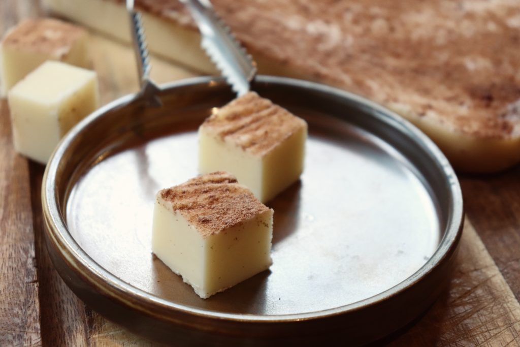 White chocolate fudge with dark chocolate crumb | Kindling Restaurant 